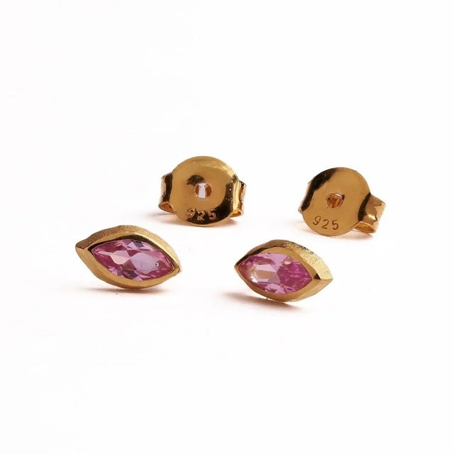 Almond Gem Studs