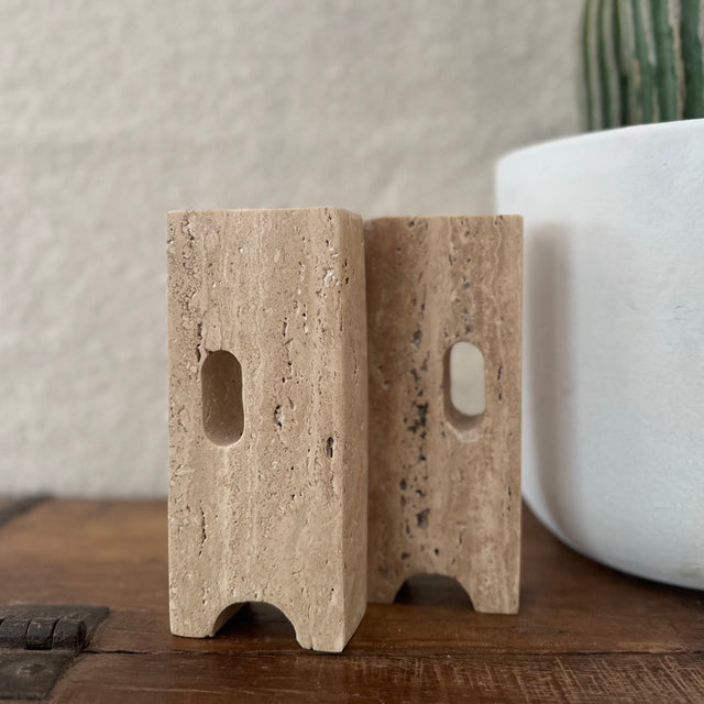 Bookends | Travertine Stone